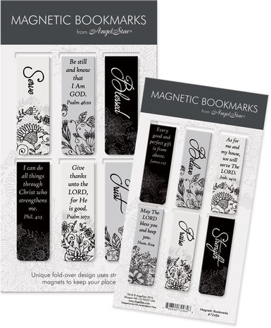 Magnetische boekenleggers Black/White Serve