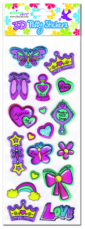 Princess Puffy Stickers (3)
