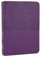 NKJV - Large Print Compact Purple Leathertouch