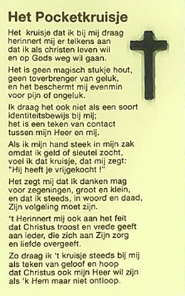 Pocketkruisje Nederlands