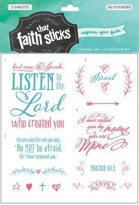 Stickers Faith Sticks 'Isaiah 43:1'