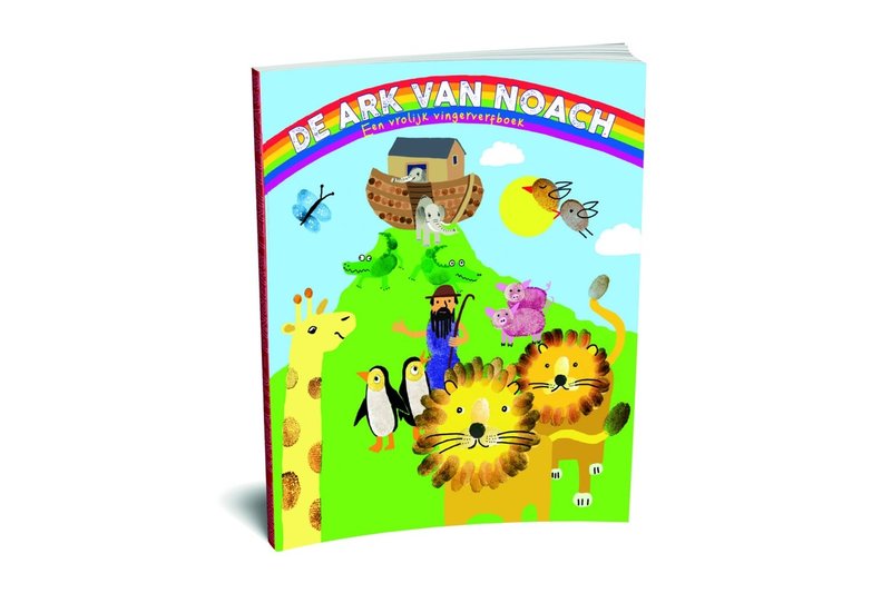 De Ark van Noach een vrolijk vingerverfboek