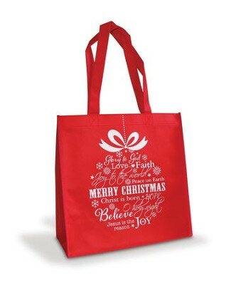 Tote bag Merry Christmas kerstbalontwerp