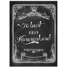 Kaart Je bent een koningskind - Leef!