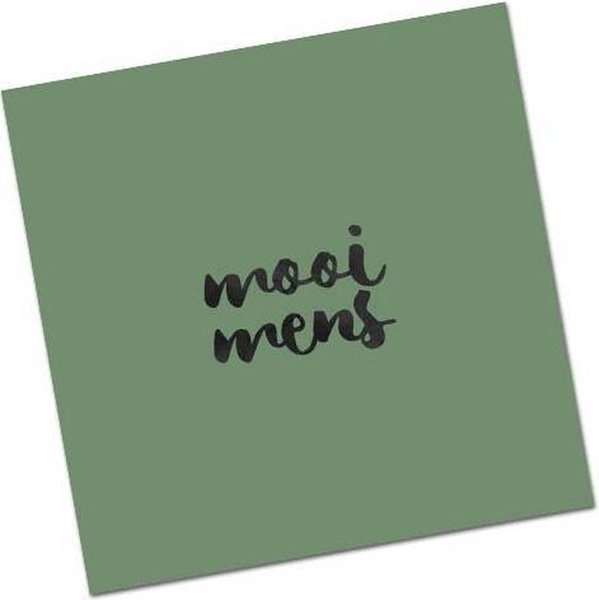 Minikaart Mooi Mens + envelop