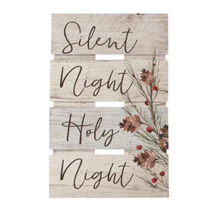 Wandbord Silent Night 25,5 x 39,5 cm