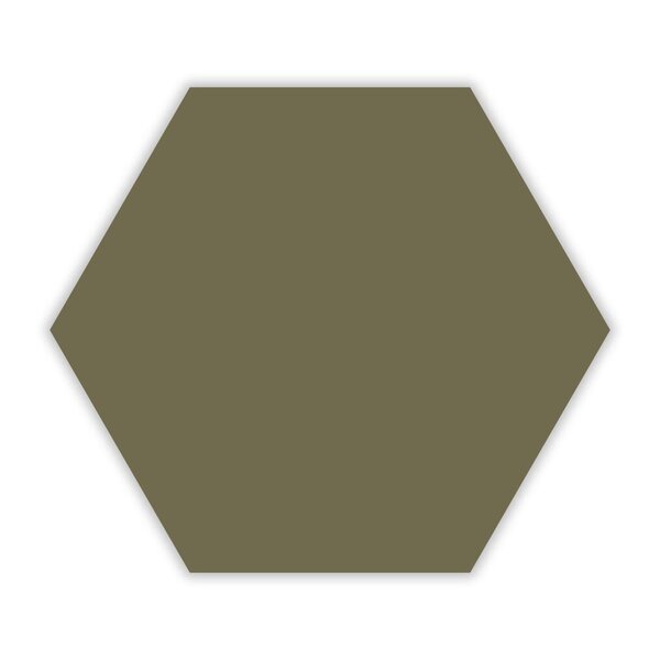 Muurhexagon olijfgroen