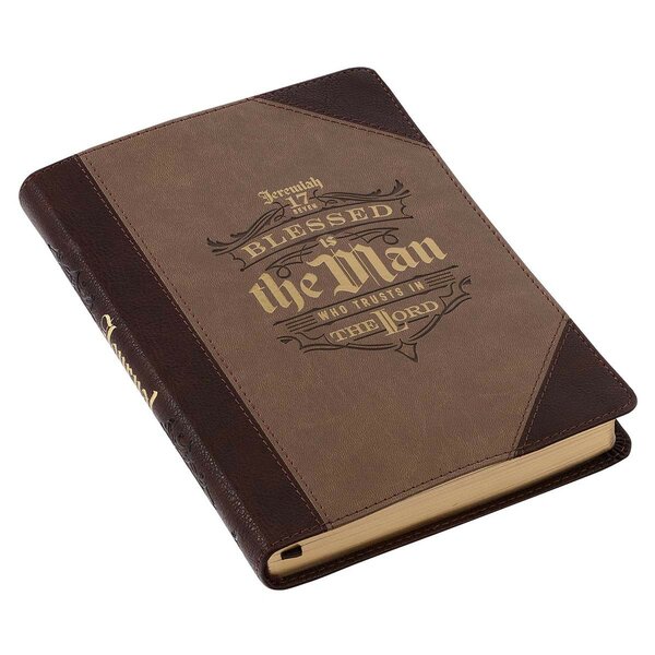 Journal Blessed is the man Jeremiah 17 luxleather