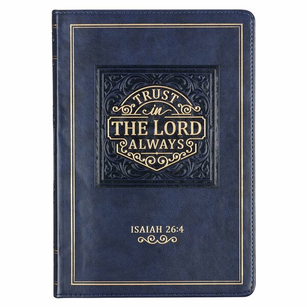 Journal Trust in the Lord marineblauw luxleather