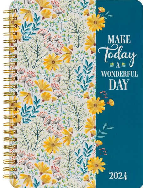 Agenda 2024 Make today a wonderful day ringband weekplanner