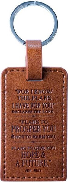 Sleutelhanger For I know the plans leer