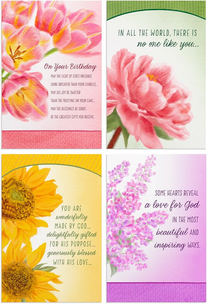 Kaart Birthday bloemen (Dayspring)