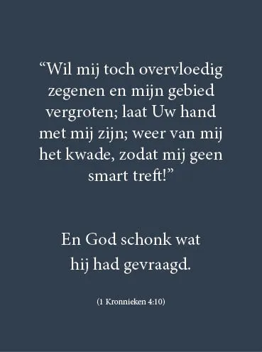 Kaart Overvloedig zegenen