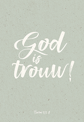 Kaart God is trouw!