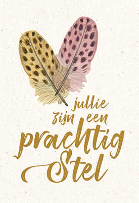 Kaart Jullie zijn een prachtig stel