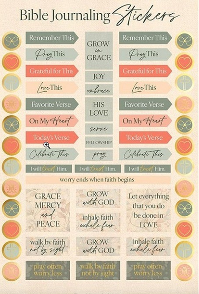 Stickers Bible journaling