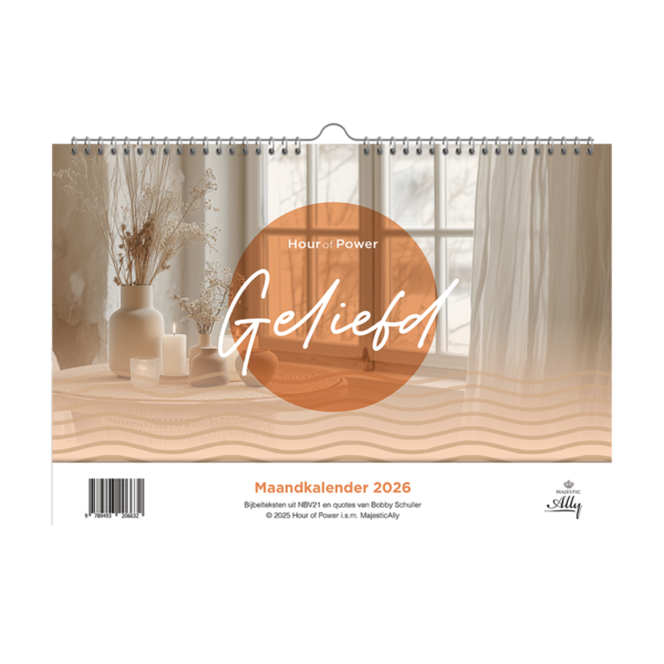 Maandkalender 2026 Je bent geliefd Hour of Power