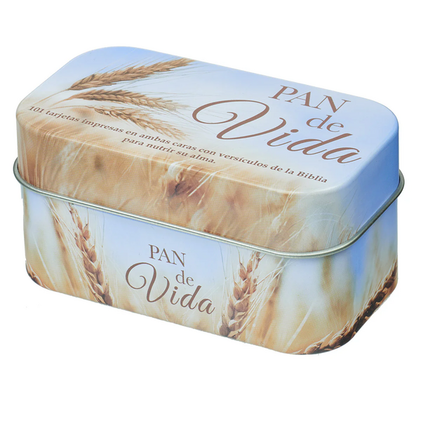 Pan de Vida (Bread of Life) beloftekaartjes in blik