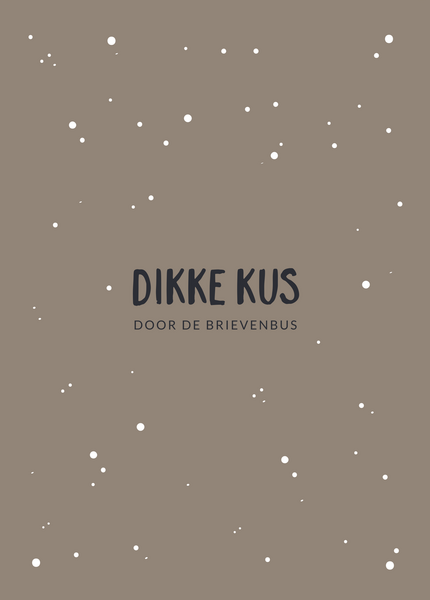 Minikaart Dikke kus + envelop