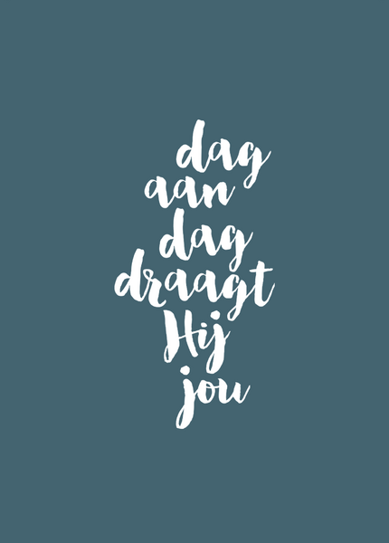 Minikaart Dag aan dag draagt Hij jou Opwekking 411