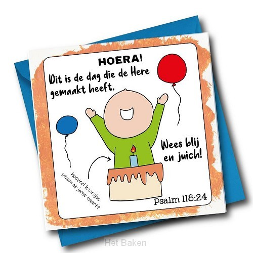 Kaart Hoera! Dit is de dag