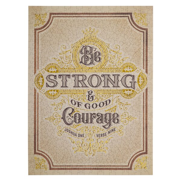 Puzzel Be strong &amp; of good courage 500 stukjes