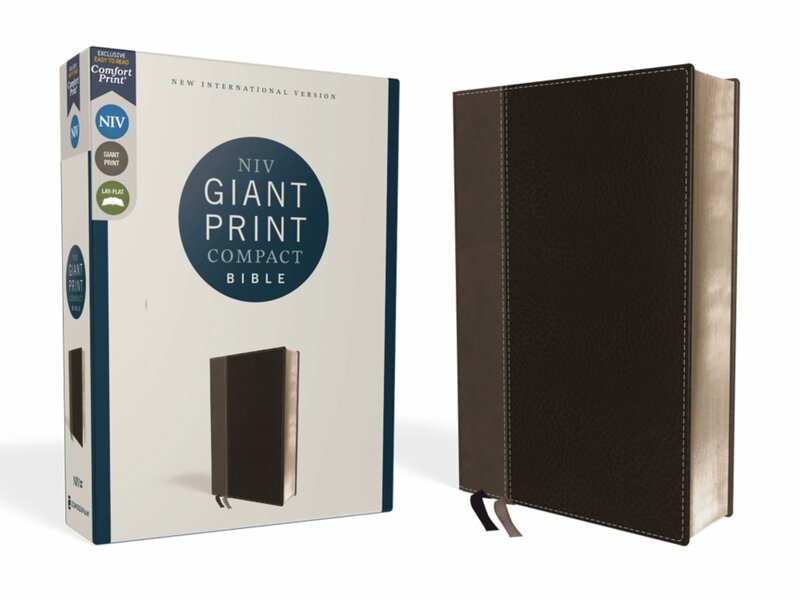 NIV Giant Print Compact Bible zwart