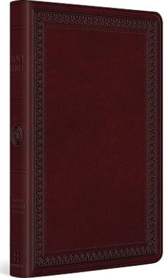 ESV Large Print Value thinline Bible mahonie