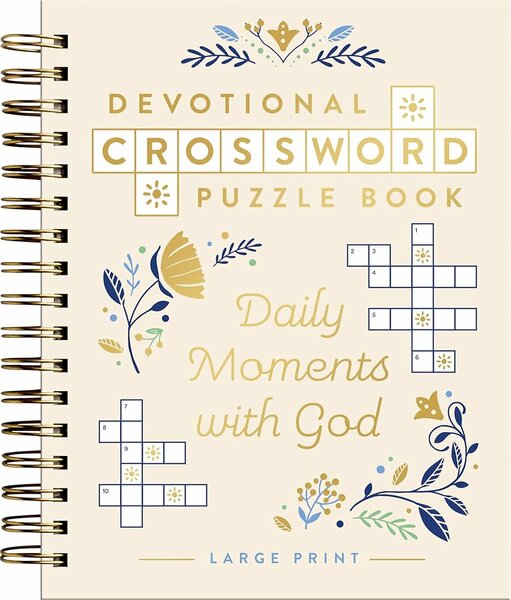 Daily moments with God Devotional crossword puzzle book