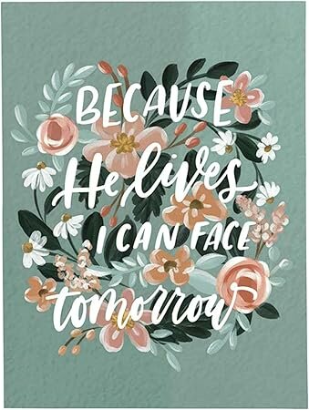 Notitieboek preken Because He lives