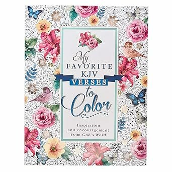 Coloring book for adults, My favorite KJV verses to color