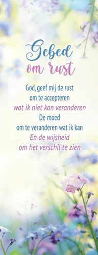 Boekenlegger Gebed om rust