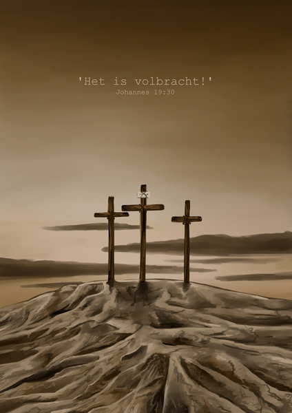 Minikaart Het is volbracht A7 + envelop