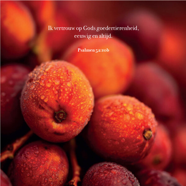 Kaart Herfstbessen Psalm 52:10b