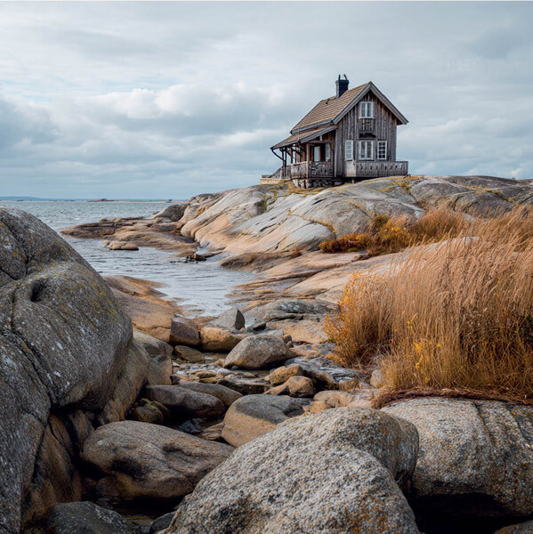Kaart Huis op de rots