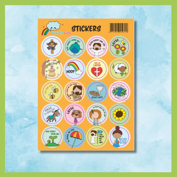Stickervel Pasen 20 stickers