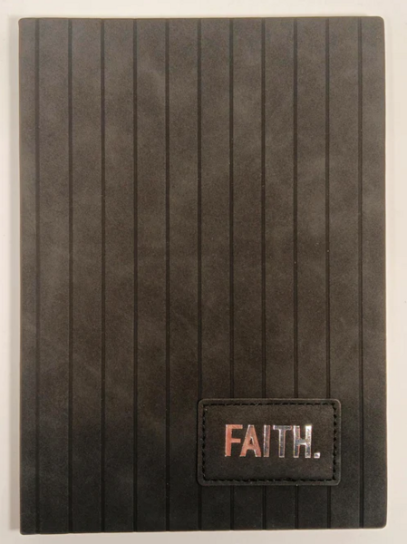 Journal Faith A5 14x21 cm zwart