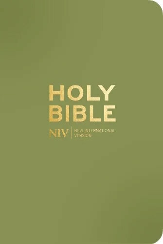 NIV Pocket Bible met rits olijfgroen