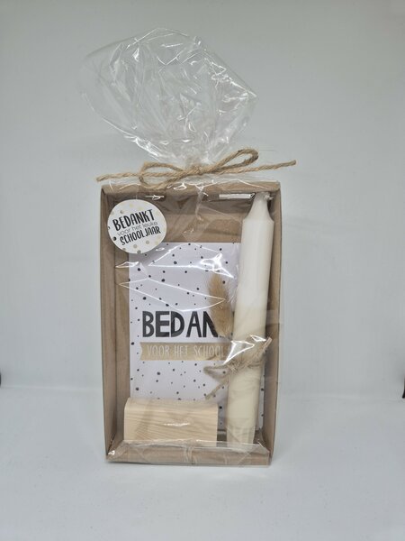 Giftset doosje met kaart in blokje en kaars (Gifts of Grace)