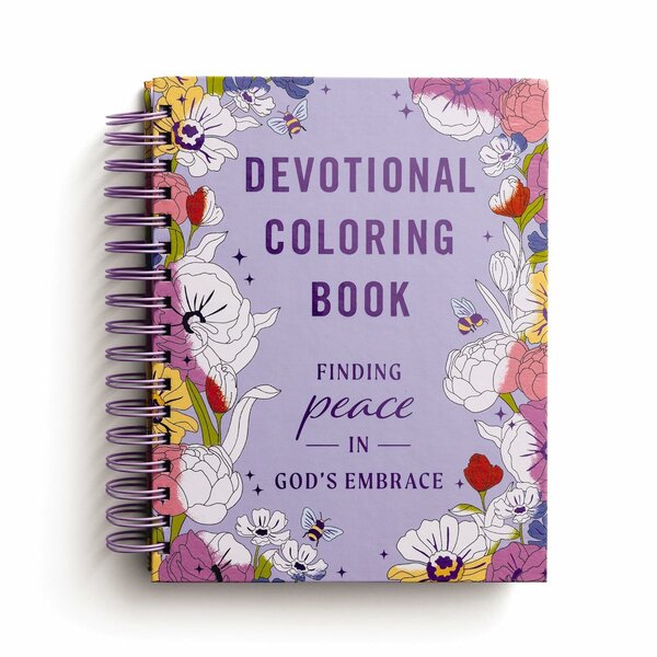 Finding peace in God's embrace Devotional Coloring book