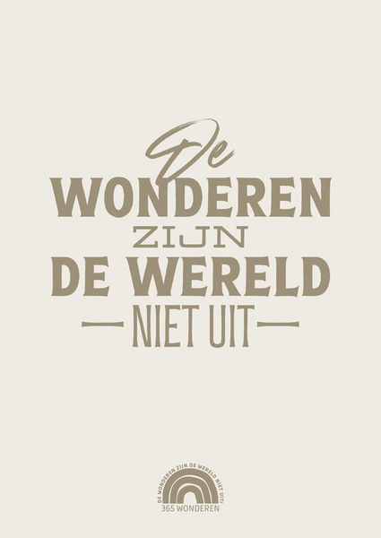 De wonderen zijn de wereld niet uit
