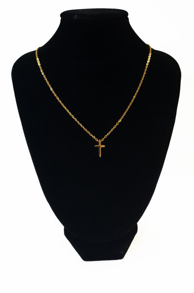 Ketting kruisje xs goud