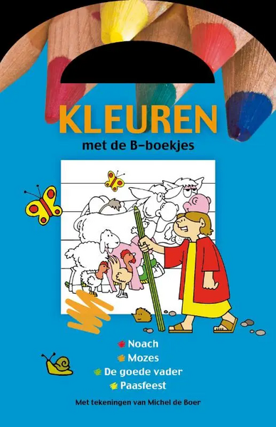 Kleuren met de B-boekjes blauw