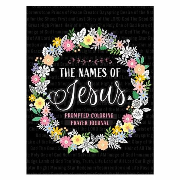 The names of Jesus prompted coloring prayer journal