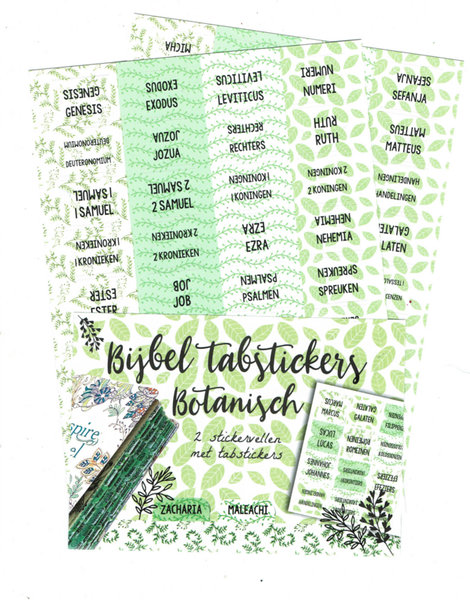 Bijbel tabstickers &#039;Botanisch&#039;