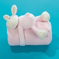 Cuddle with blanket lamb - roze