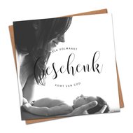 Christelijk kaart geboorte Jakobus 1:17 Elk volmaakt geschenk