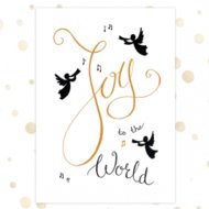 Kerstkaart 'Joy to the world'