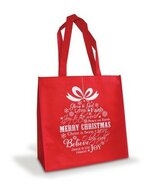 Tote bag Merry Christmas kerstbalontwerp