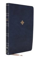 NKJV Thinline Reference Bible, Comfort Print--soft leather-look, blue